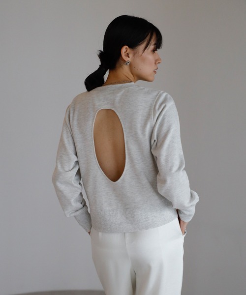 back open sweat / バックオープンスウェット