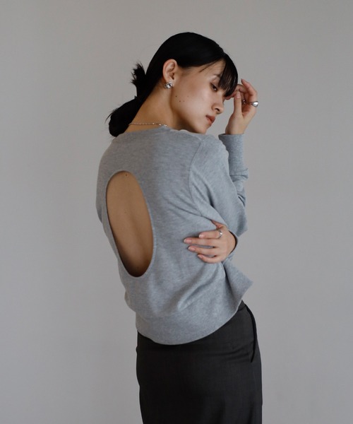 back open sweat / バックオープンスウェット