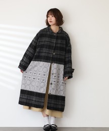 EMAGO ﾘﾝｸﾞ刺繍ﾛﾝｸﾞｺｰﾄ