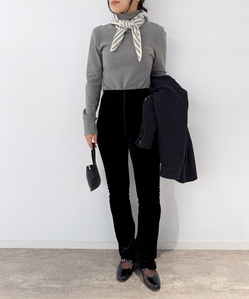 EDIT. FOR LULU(エディットフォールル)の「【hai/ハイ】Sophia Scarf(その他小物・レディース・ピンク/チャコールグレー・FREE)」の7枚目の写真