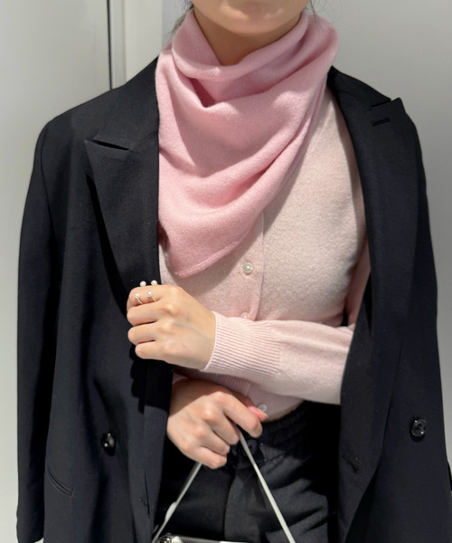 EDIT. FOR LULU(エディットフォールル)の「【hai/ハイ】Sophia Scarf(その他小物・レディース・ピンク/チャコールグレー・FREE)」の11枚目の写真