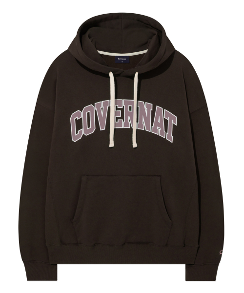 COVERNAT(カバーナット)の「アーチロゴフードパーカー チョコレート(パーカー・レディース・その他・X-LARGE/MEDIUM/LARGE/SMALL)」の1枚目の写真