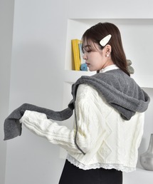 BLAMINK ブラミンク　マフラー付きケープコート　マフラーカラーケープコート BLAMINK ブラミンク マフラー付きケープコート マフラーカラーケープコート