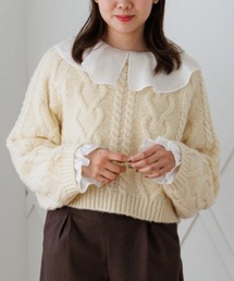 flower | フラッフィーアランニット(ニット/セーター)