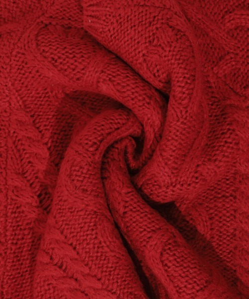 flower（フラワー）の「フラッフィーアランニット（ニット/セーター・レディース・レモンイエロー/レッド・FREE）」の19枚目の写真