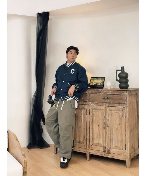 COVERNAT(カバーナット)の「Cロゴバスティジャケットネイビー(スタジャン・レディース・その他・LARGE/MEDIUM/SMALL/X-LARGE/X-SMALL/XX-LARGE)」の10枚目の写真