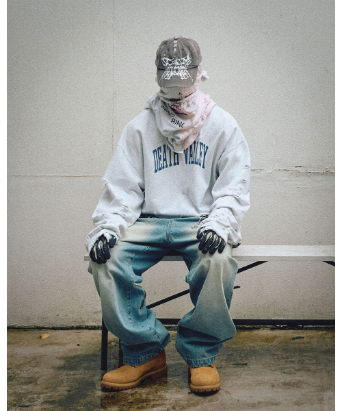 SCHISM INDUCING（スキズムインデューシング）の「BORO SWEATSHIRT GREY（スウェット・レディース・その他・MEDIUM/LARGE）」の11枚目の写真