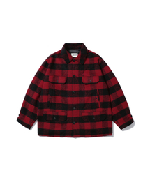 ANGLAN（アングラン）の「Mackinaw Checked Jacket - Red（その他アウター）」