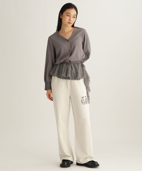 studio CLIP(スタディオクリップ)の「【daily CLIP × holiday】スウェットパンツ(スウェットパンツ・レディース・ホワイト/グレー・FREE)」の11枚目の写真