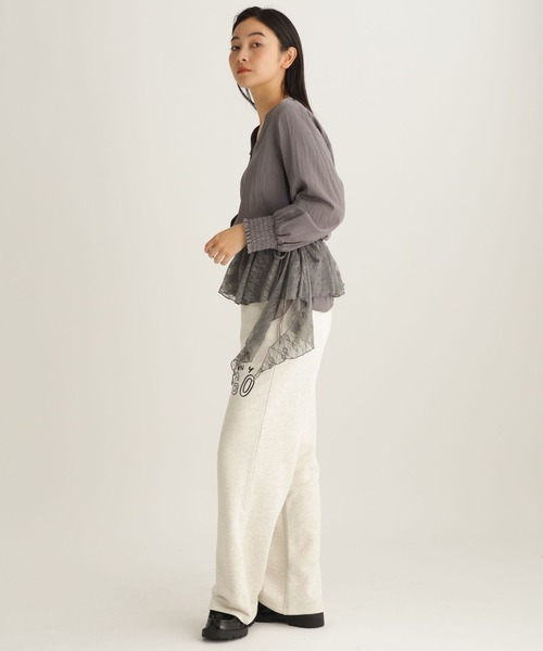 studio CLIP(スタディオクリップ)の「【daily CLIP × holiday】スウェットパンツ(スウェットパンツ・レディース・ホワイト/グレー・FREE)」の12枚目の写真