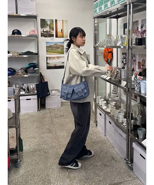 LADY VOLUME(レディーボリューム)の「465-1ビーガンレザーオーバーフィットジャケット_CREAM(ライダースジャケット・レディース・その他・FREE)」の7枚目の写真