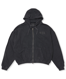 PIGMENT ML CROP ZIP-UP CHACOAL