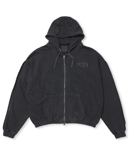 PIGMENT ML CROP ZIP-UP CHACOAL