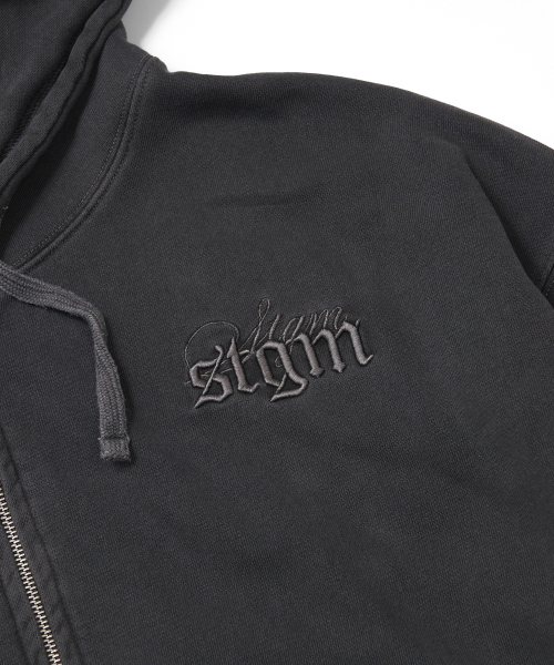 STIGMA(スティグマ)の「PIGMENT ML CROP ZIP-UP CHACOAL(パーカー・メンズ・その他・X-LARGE/LARGE/MEDIUM)」の5枚目の写真