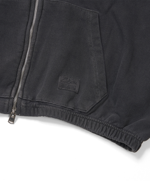 STIGMA(スティグマ)の「PIGMENT ML CROP ZIP-UP CHACOAL(パーカー・メンズ・その他・X-LARGE/LARGE/MEDIUM)」の6枚目の写真