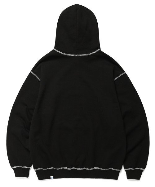 Cavish(カビシ)の「CFT STITCH POINT HOODIE BLACK(CV2DSUM404A)(パーカー・メンズ・ブラック・LARGE/MEDIUM/SMALL)」の2枚目の写真