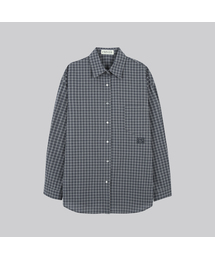 Oversized checked shirt [FRFA01SH10]_Navy