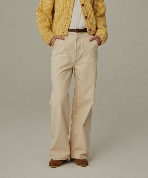 HOWUS(ホワス)の「MARIE DENIM (CREAM)(その他パンツ・レディース・Cream・SMALL/MEDIUM/LARGE)」の1枚目の写真