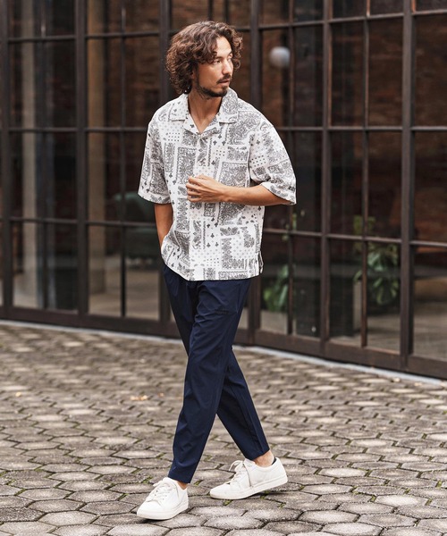 felkod（フィルコッド）の「mp14429-Cool Touch Tuck Pants イージーパンツ(F26S120)（その他パンツ・メンズ・ブラック/ネイビー・S/M/L）」の6枚目の写真
