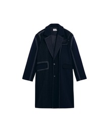 Desigual（デシグアル）の「ストライプ柄のロングコート（ピーコート）」