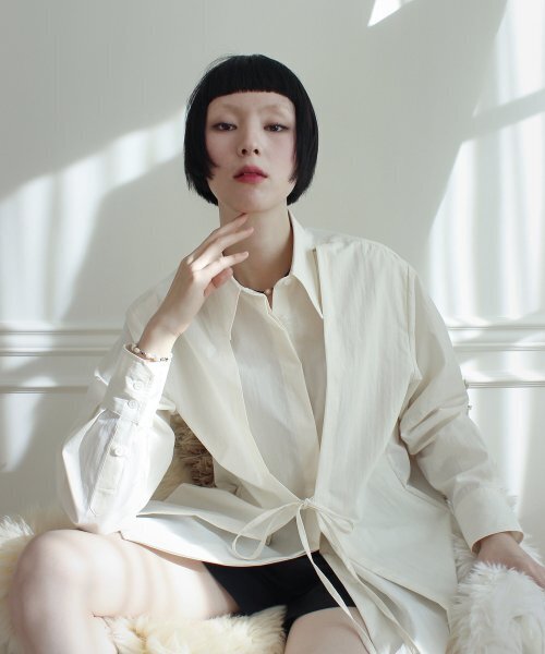RUBATI(ルバティ)の「Double Layered Shirt (CREAM)(シャツ/ブラウス・レディース・その他・FREE)」の2枚目の写真