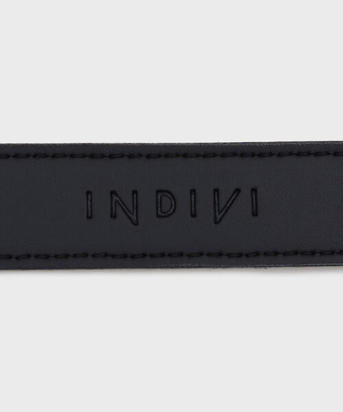 INDIVI(インディヴィ)の「【きれいめ/18mm幅】細めベーシックベルト(ベルト・レディース・ブラック・13/05/00)」の4枚目の写真