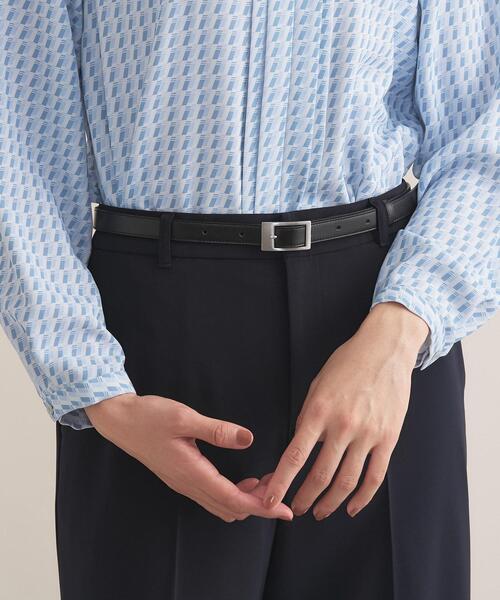 INDIVI(インディヴィ)の「【きれいめ/18mm幅】細めベーシックベルト(ベルト・レディース・ブラック・13/05/00)」の2枚目の写真