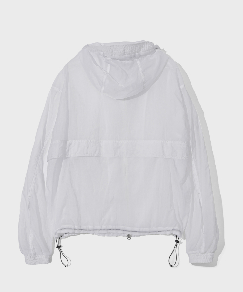 SECONDMONO（セカンドモノローグ）の「フラップシアウィンドブレーカージャケット[ホワイト]_SEJK010WHITE（ナイロンジャケット・レディース・その他・SMALL/MEDIUM）」の4枚目の写真