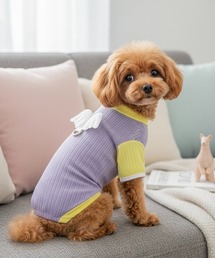 IO（イオ）（イオ）の「IO Select / ペット服 リードフック付き 天使 ツートンカラー ロンパース YWG-0014（ペットウェア）」