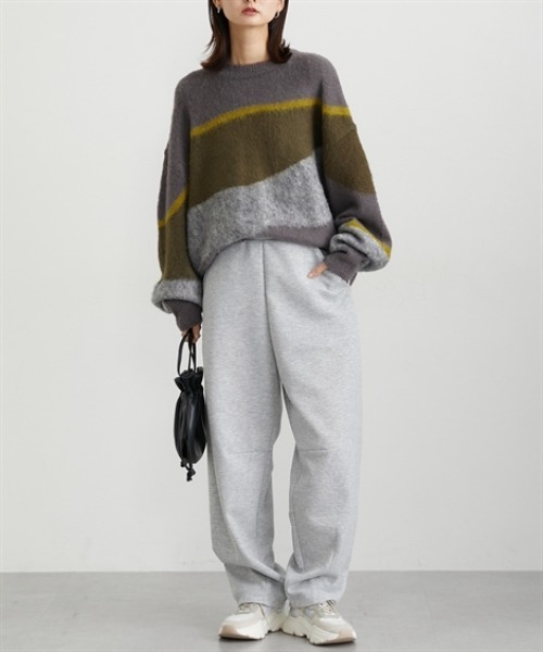 nissen（ニッセン）の「【低身長/高身長サイズ有】カーブスウェットパンツ（Petitjo/slattgir.)（その他パンツ・レディース・杢グレー/ブラック/ブラウン・M/L/LL/3L/PSS/PS/PM/PL/TM/TL/TLL/T3L）」の22枚目の写真