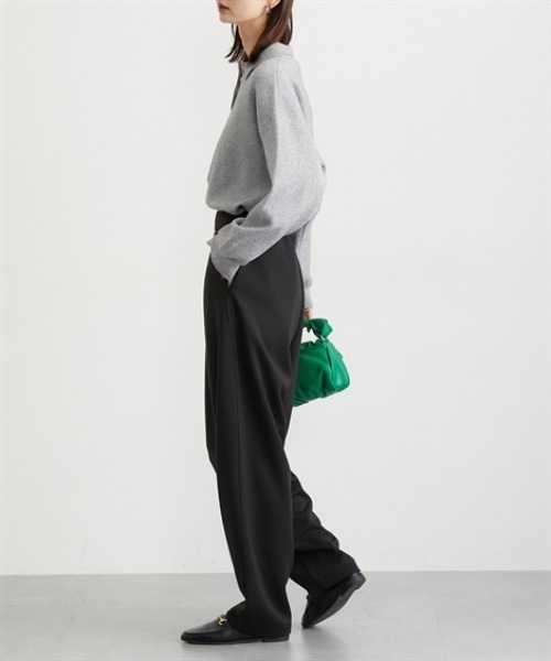 nissen（ニッセン）の「【低身長/高身長サイズ有】カーブスウェットパンツ（Petitjo/slattgir.)（その他パンツ・レディース・杢グレー/ブラック/ブラウン・M/L/LL/3L/PSS/PS/PM/PL/TM/TL/TLL/T3L）」の5枚目の写真