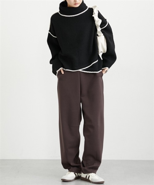 nissen（ニッセン）の「【低身長/高身長サイズ有】カーブスウェットパンツ（Petitjo/slattgir.)（その他パンツ・レディース・杢グレー/ブラック/ブラウン・M/L/LL/3L/PSS/PS/PM/PL/TM/TL/TLL/T3L）」の16枚目の写真