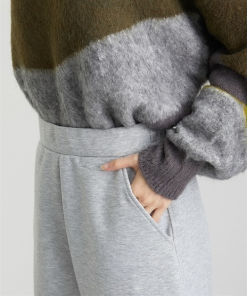 nissen（ニッセン）の「【低身長/高身長サイズ有】カーブスウェットパンツ（Petitjo/slattgir.)（その他パンツ・レディース・杢グレー/ブラック/ブラウン・M/L/LL/3L/PSS/PS/PM/PL/TM/TL/TLL/T3L）」の15枚目の写真