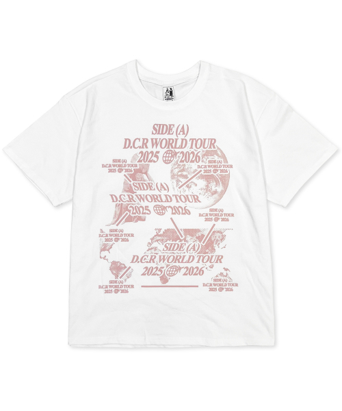 DEFYCLUBROBBERS(ディファイクラブロバース)の「ワールドツアー インディピンク(Tシャツ)(Tシャツ/カットソー・レディース・その他・MEDIUM/LARGE)」の1枚目の写真