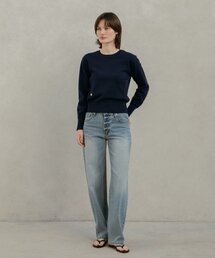 リラックスフィットブラシウォッシングデニムパンツ_INDIGO