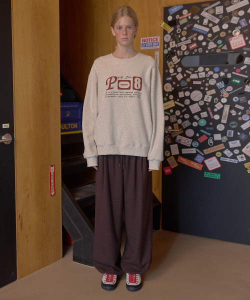 PO8(ピーオーエイト)の「REDTAG STRIPE PANTS - BROWN(スウェットパンツ・レディース・その他・MEDIUM/LARGE)」の2枚目の写真