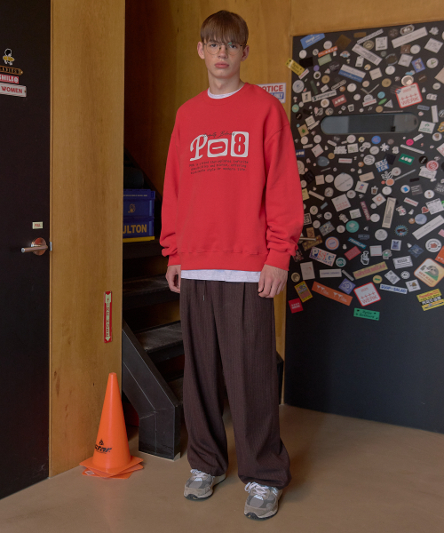 PO8(ピーオーエイト)の「REDTAG STRIPE PANTS - BROWN(スウェットパンツ・レディース・その他・MEDIUM/LARGE)」の3枚目の写真