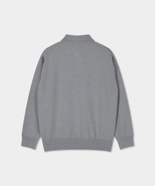 BIRBANTE(ビルバンテ)の「ソフトウォッシャブルラインカラーニット - グレー(ニット/セーター・メンズ・グレー・SMALL/MEDIUM/LARGE/X-LARGE)」の2枚目の写真
