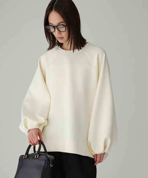 BABYLONE（バビロン）の「ダンボールプルオーバー（Tシャツ/カットソー・レディース・アイボリー/ブラック・フリー）」の2枚目の写真