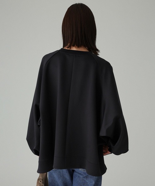 BABYLONE（バビロン）の「ダンボールプルオーバー（Tシャツ/カットソー・レディース・アイボリー/ブラック・フリー）」の4枚目の写真