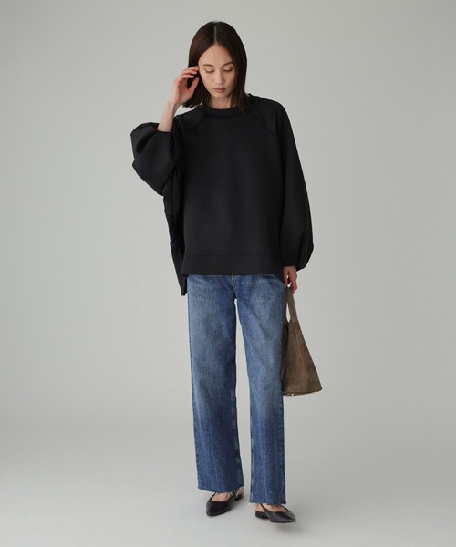 BABYLONE（バビロン）の「ダンボールプルオーバー（Tシャツ/カットソー・レディース・アイボリー/ブラック・フリー）」の7枚目の写真