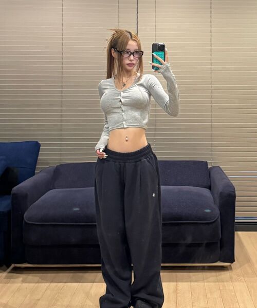 DAUSPICE（ディーオスピス）の「(DUC) Symbol Sweat Pants Vintage Black（スウェットパンツ・レディース・ブラック・SMALL/MEDIUM/LARGE）」の18枚目の写真