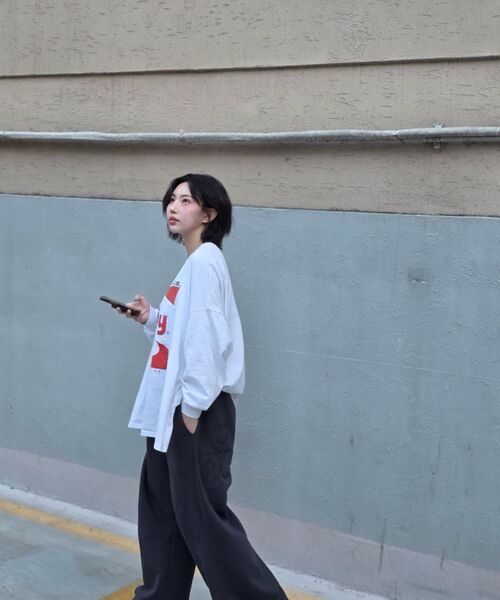 DAUSPICE（ディーオスピス）の「(DUC) Symbol Sweat Pants Vintage Black（スウェットパンツ・レディース・ブラック・SMALL/MEDIUM/LARGE）」の3枚目の写真