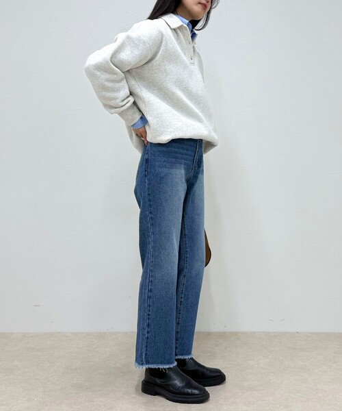 fredy emue（フレディエミュ）の「カットオフデニムパンツ（デニムパンツ・レディース・ブルー/チャコールグレー・36/38）」の22枚目の写真