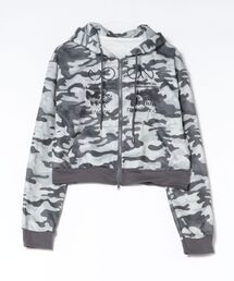 ViViDAY（ビビデー）の「【新色追加】フロント刺しゅう　レオパード柄ジップアップパーカー（パーカー）」