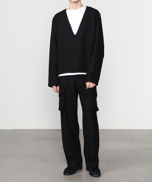 Bshop（ビショップ）の「eunoia | ブークレー ニットプルオーバー MEN（ニット/セーター・メンズ・ブラック・M）」の5枚目の写真