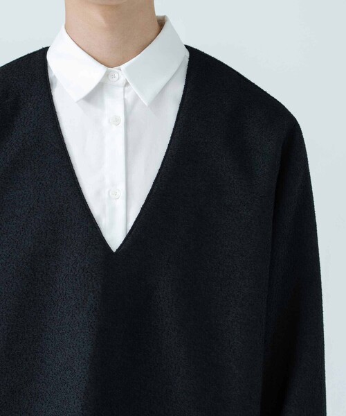 Bshop（ビショップ）の「eunoia | ブークレー ニットプルオーバー MEN（ニット/セーター・メンズ・ブラック・M）」の4枚目の写真