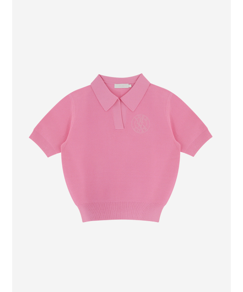 LORDLOAR(ロードロアル)の「シグニチャーカラー半袖ニット PINK(ニット/セーター・レディース・その他・SMALL/MEDIUM/LARGE)」の4枚目の写真