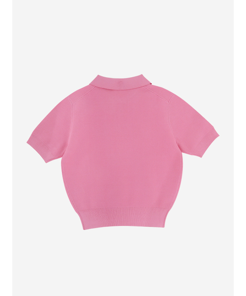 LORDLOAR(ロードロアル)の「シグニチャーカラー半袖ニット PINK(ニット/セーター・レディース・その他・SMALL/MEDIUM/LARGE)」の5枚目の写真