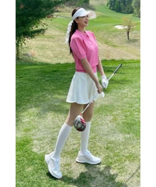 LORDLOAR(ロードロアル)の「シグニチャーカラー半袖ニット PINK(ニット/セーター・レディース・その他・SMALL/MEDIUM/LARGE)」の17枚目の写真